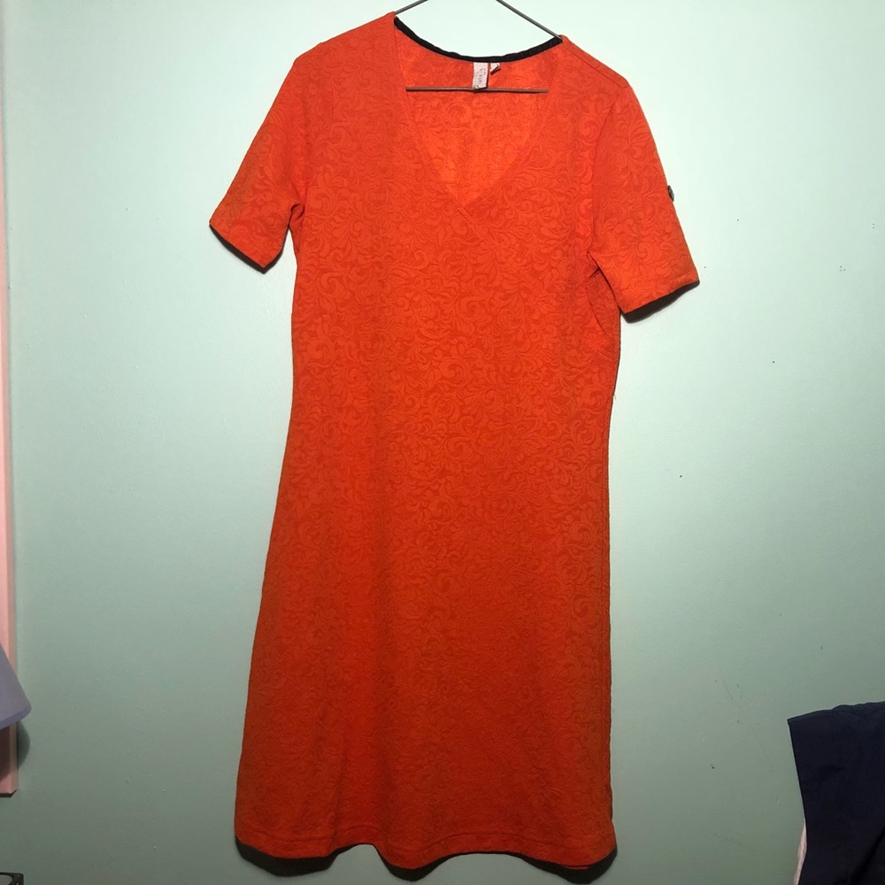 Sahalie Bright Orange Dress